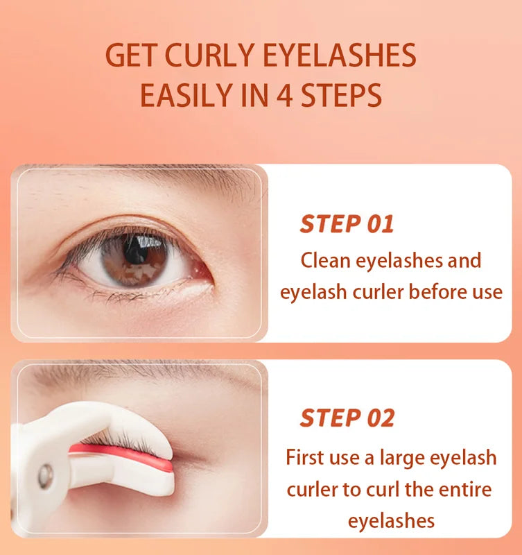 Eyelash Curler with Silicone Gasket for Curling & Makeup - Big Eyes Tool