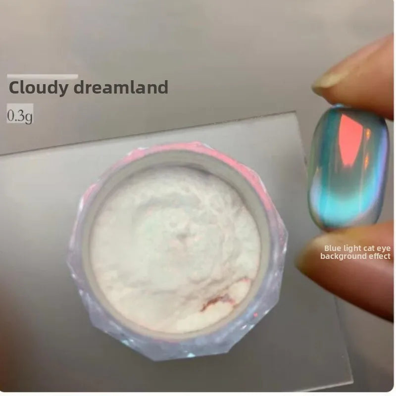 Chameleon Nail Aurora Powder Glitter for Mirror Nail Art - Mermaid Silk Moonlight