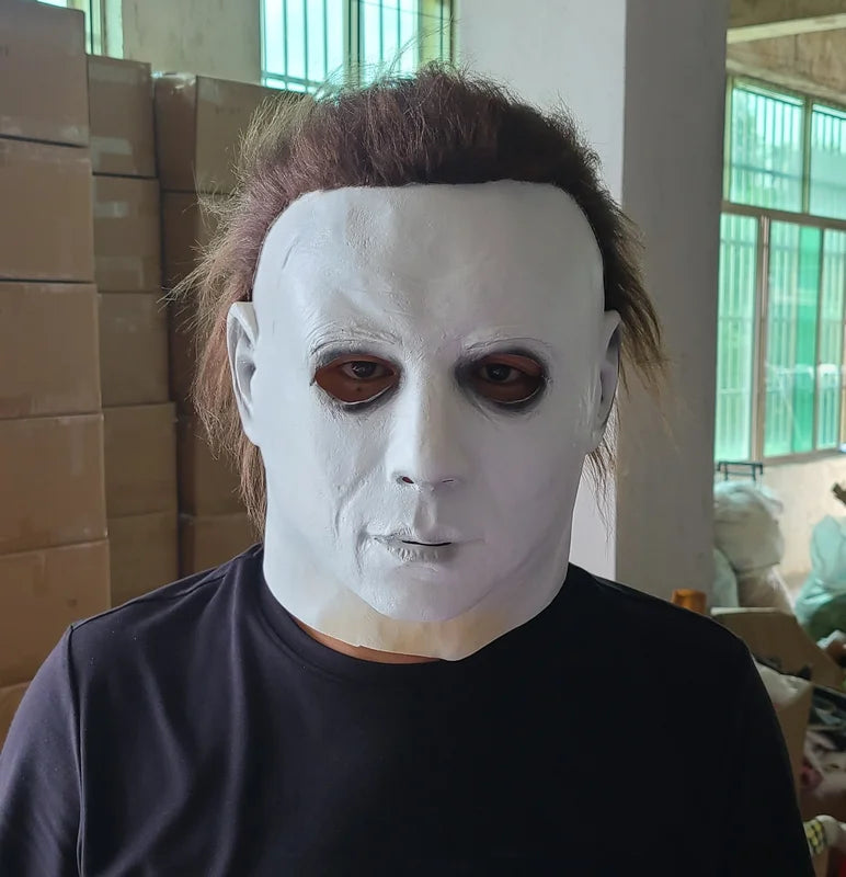 Halloween Michael Myers Latex Mask - Realistic Horror Cosplay Prop