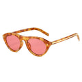 Fashion Triangle Cat Eye Sunglasses for Women Men Small Frame UV400 Gradient Retro
