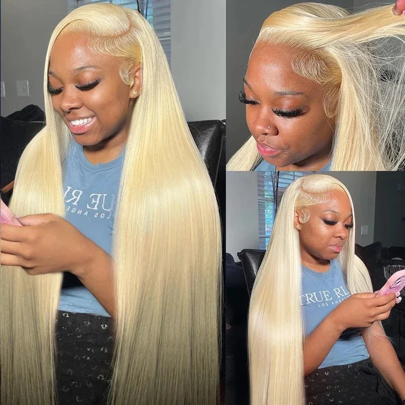 HD Lace Front Wig 13x4 13x6 360 Straight Human Hair 30-40 Inches Brazilian
