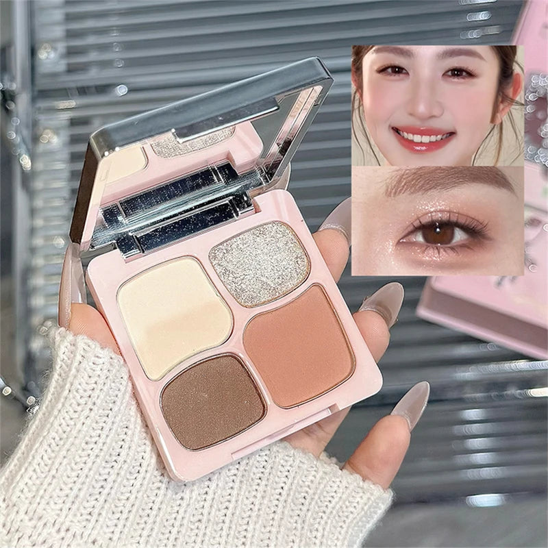 Full Face Makeup Kit with Eyeshadow Blush Highlighter Lip Contour & Necklace
