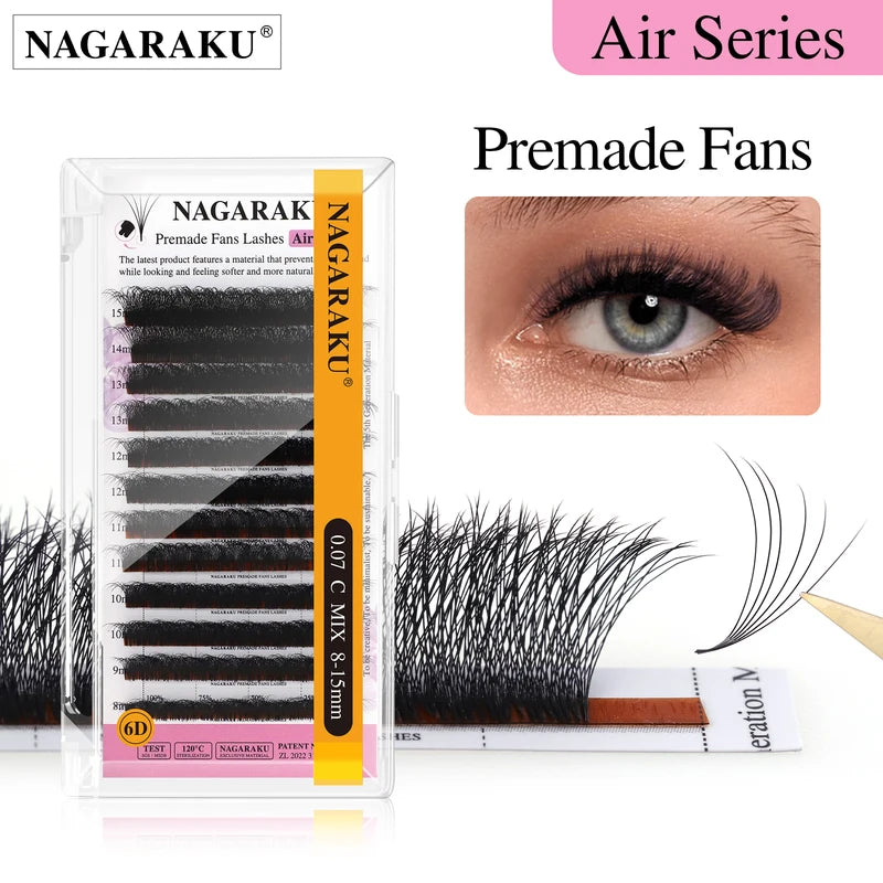 Mega Volume Premade Eyelash Extension Fans - 1200 Fans for Lash Artists