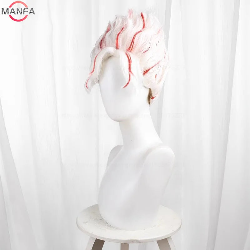 Anime Cosplay Wigs for Women Men Short Heat-Resistant Hair Wigs with Cap