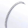 Sterling Silver Tennis Bracelet 16-19cm Zirconia Anniversary Jewelry
