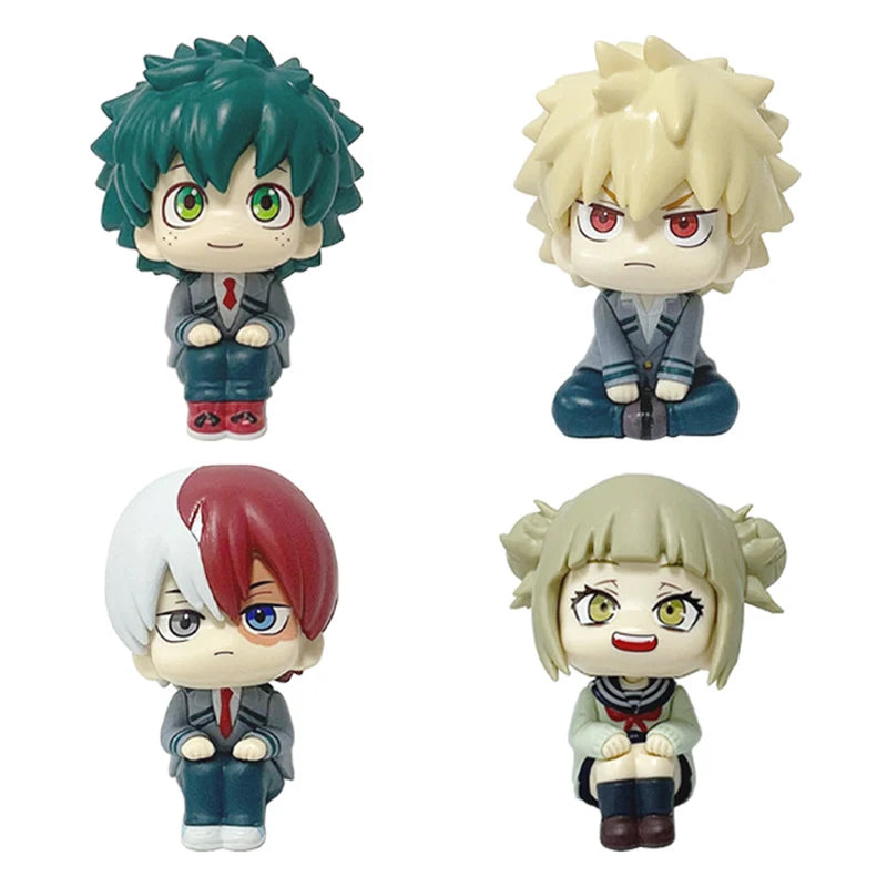 Anime Action Figures Q-Style Collection - Bakugou, Midoriya, Todoroki Models