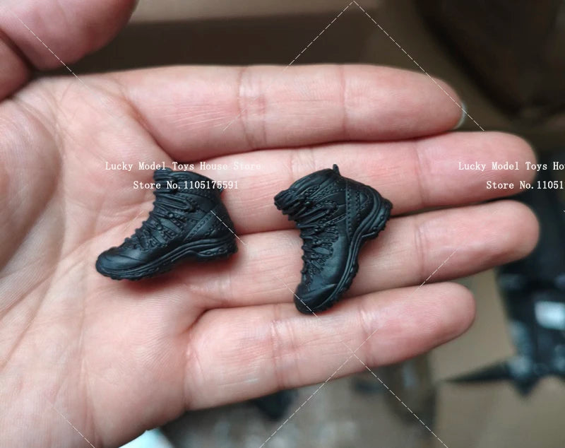 6-Inch Action Figure Outdoor Sport Shoes - Leather Sneakers for 1/12 Scale Soldiers