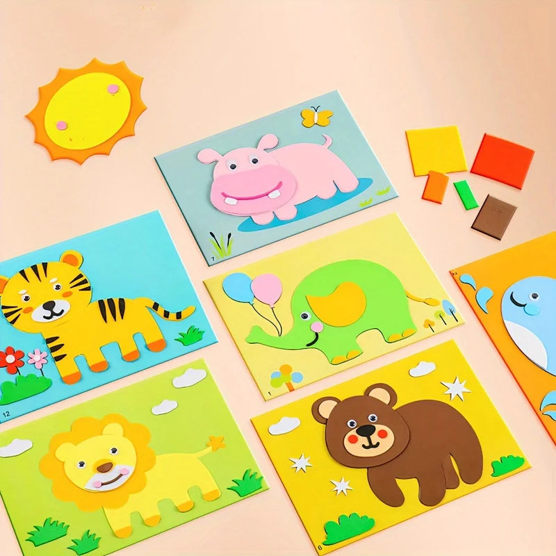 20 Pieces 3D Sticker Puzzle Set - Fun DIY Kids Activity for Halloween & Christmas