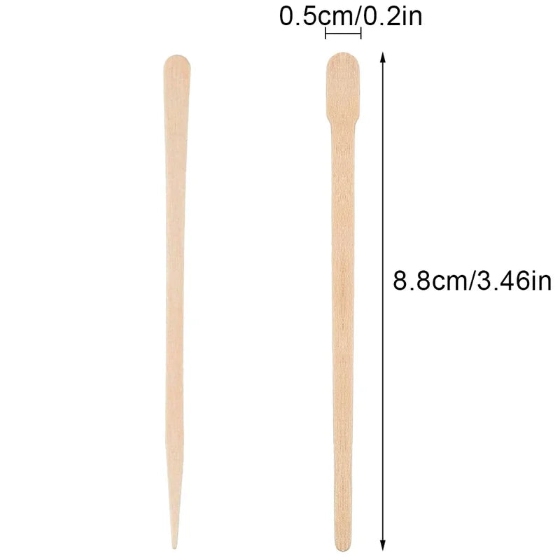 Wooden Wax Spatula Set for Hair Removal - 200/100PCS Beauty Applicators