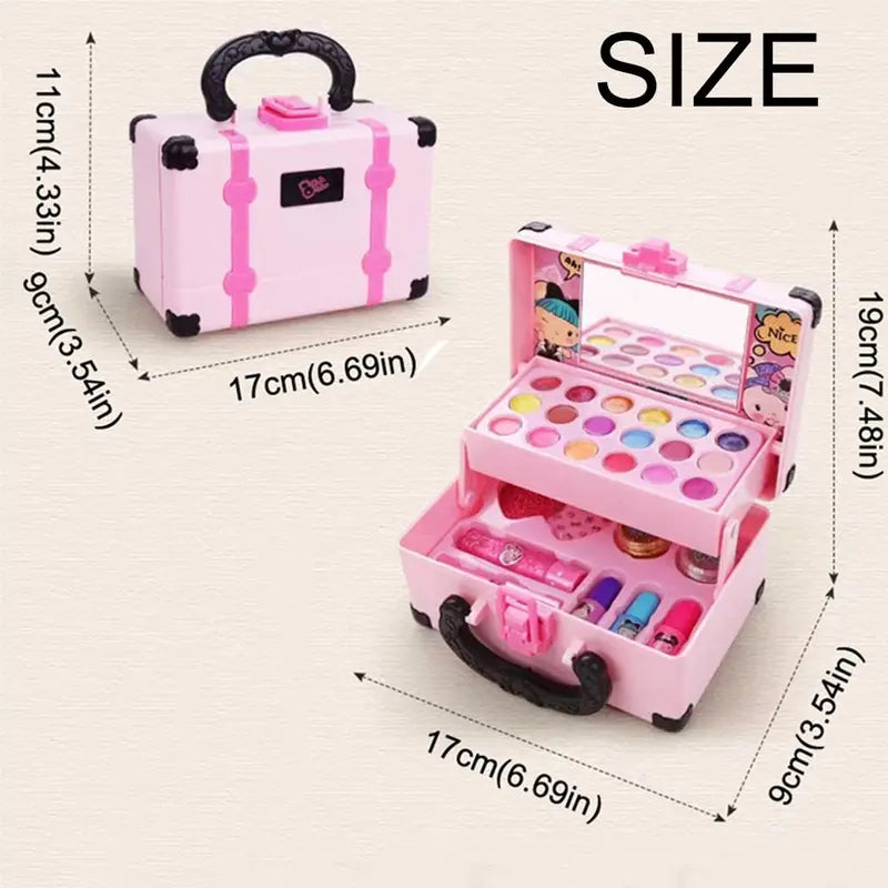 Children's Makeup Set with Lipstick and Eyeshadow - Safe Non-Toxic Cosmetic Toy for Girls