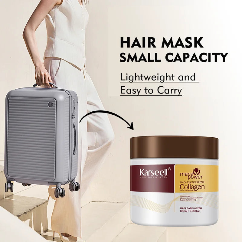 Collagen Hair Mask for Deep Repair and Damage Control - 100ML Travel Size