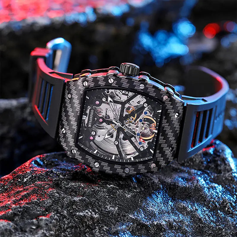 Fully Automatic Skeleton Mechanical Watch - Luxury Men's Casual Business Timepiece