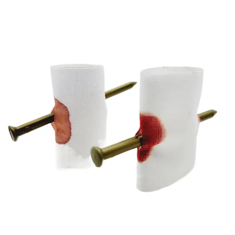 Fake Nail Through Finger Prank - Halloween Magic Blood Trick Toy Set