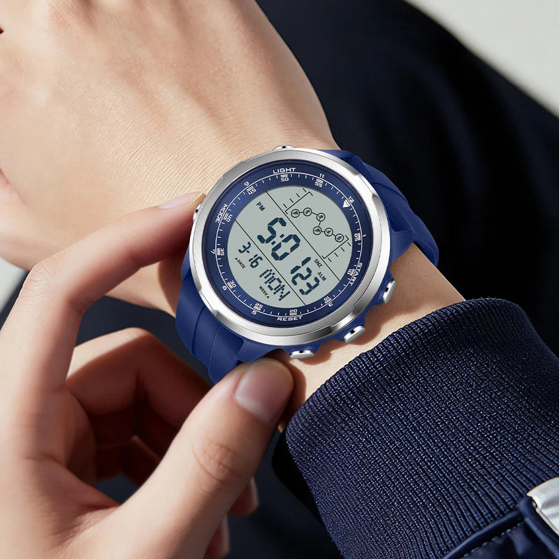 Men's Digital Sports Watch Waterproof Military Alarm Stopwatch Quartz Wristwatch