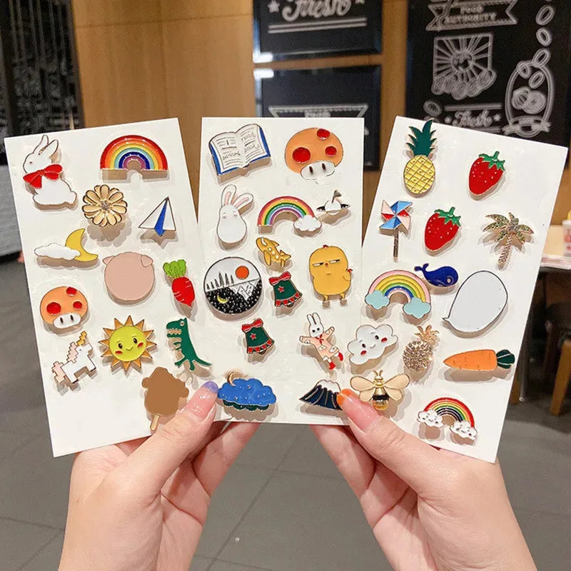 Diversity 10-100PCS Enamel Badge Pins for Bags & Clothing Personalised Accessories