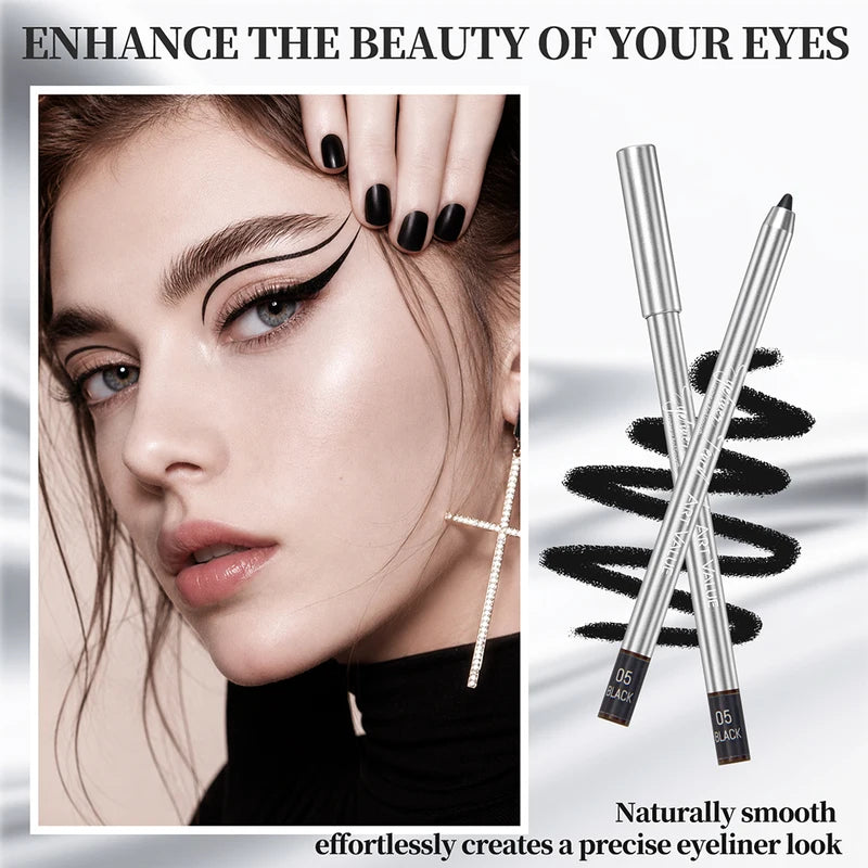 6-Color Matte Eyeliner Pencil Makeup Set - Water-Resistant & Long-Lasting