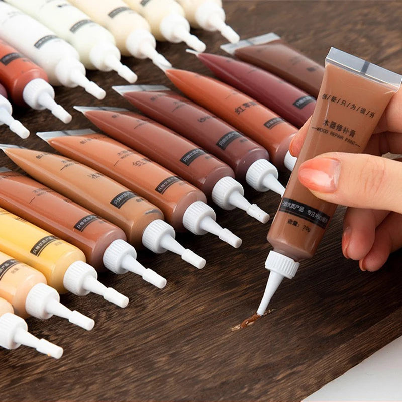 Wood Furniture Repair Paste - Multi-Color Scratch & Chip Filler for DIY Refinishing