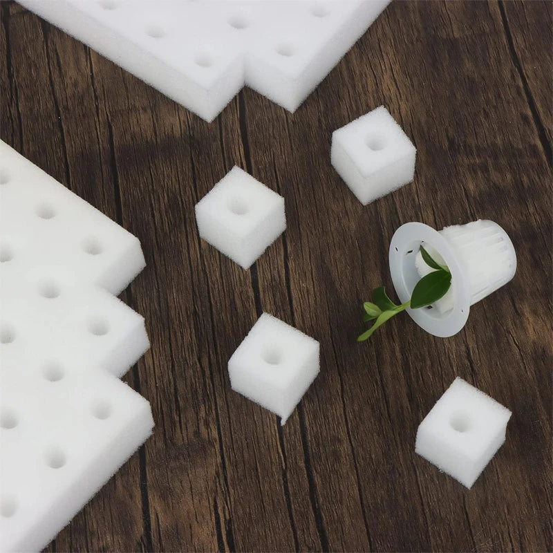 500PCS Hydroponic Sponge Cubes for Seedling Propagation Garden Planting