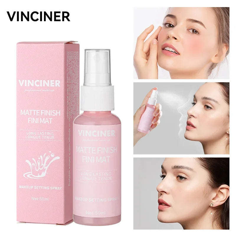 Hydrating Long-Lasting Matte Makeup Setting Spray - Portable 50ml