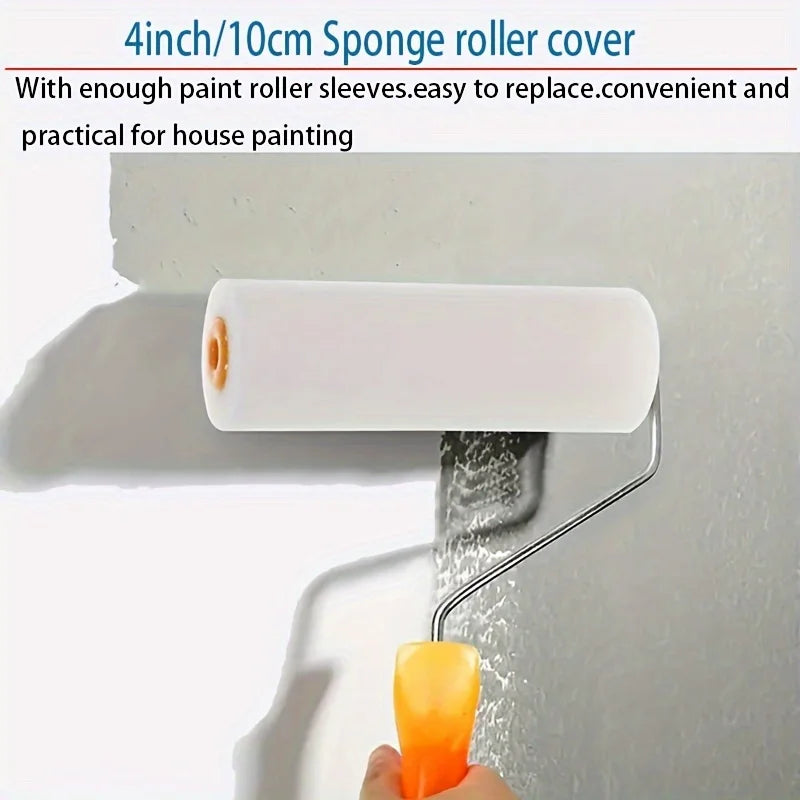 10pcs Embossed Sponge Paint Rollers for Water & Oil-Based Latex Paints