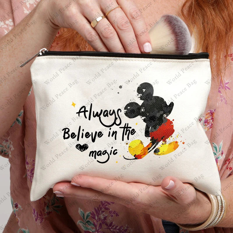 Cute Travel Makeup Bag for Women, Large Capacity Cosmetic Organizer
