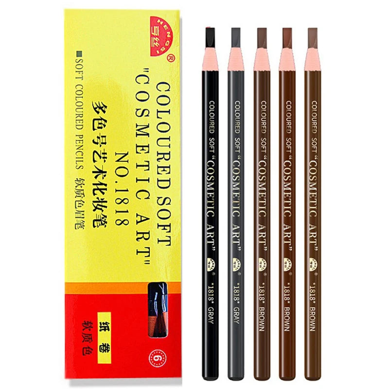 Waterproof Eyebrow Pencil 10-Pack - Long Lasting, Beginner Friendly, Multiple Colors