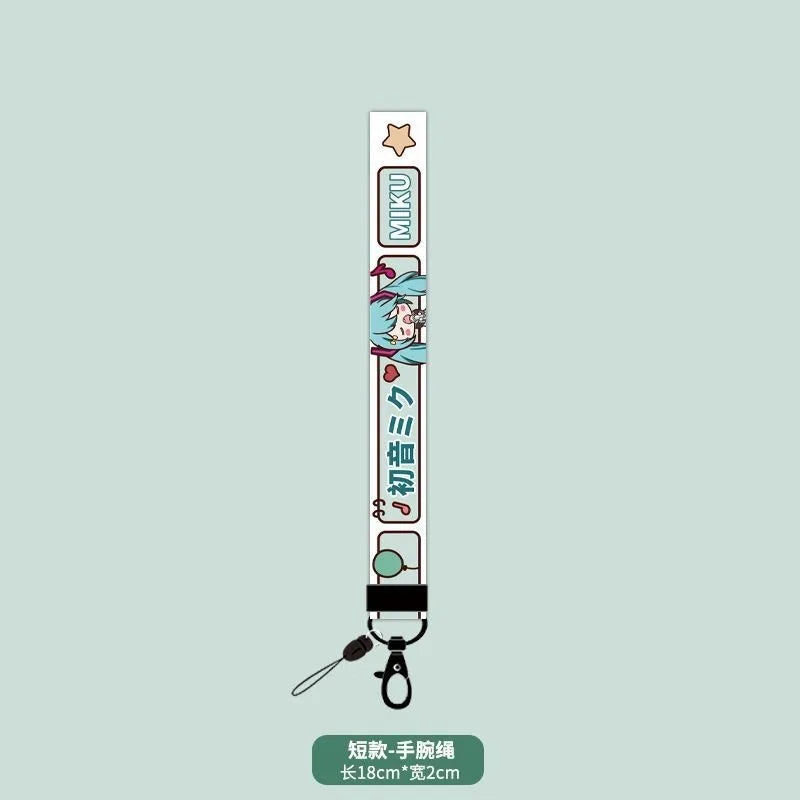 Hatsune Miku Film & TV Lanyard Keychain - Anti-Lost Wrist Strap Portable Accessory