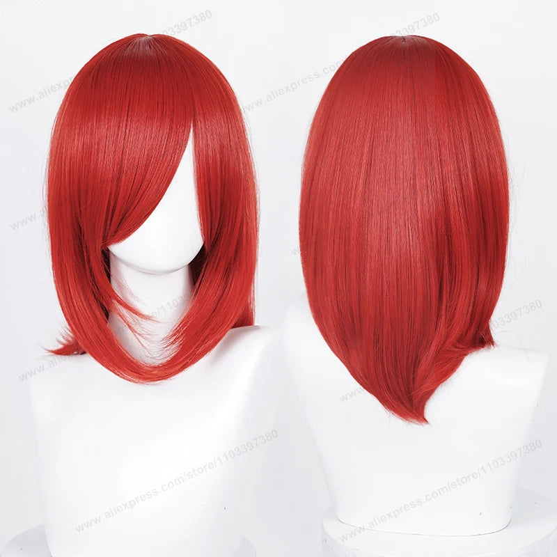 Medium 40cm Synthetic Cosplay Wig - Multiple Colors for Women
