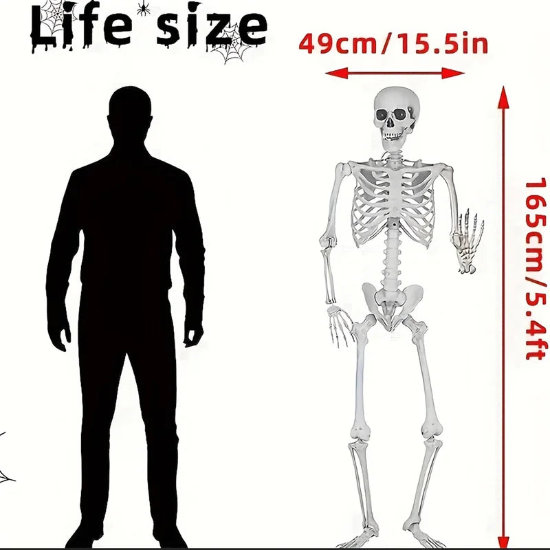 Halloween Skeleton Decoration Sculpture for Indoor Outdoor Spooky Home Garden Decor