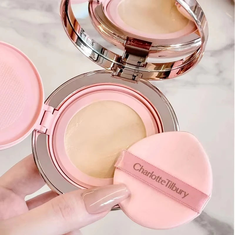 Dual-Color Blush Concealer Cushion - Brightening, Moisturizing & Long-Lasting Makeup