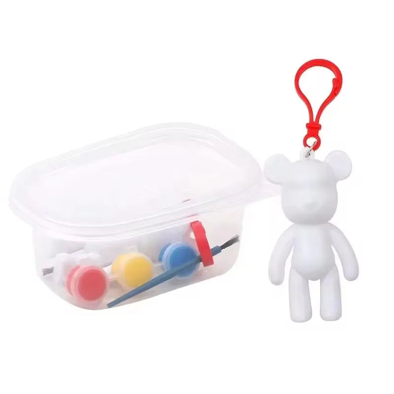DIY Art & Craft Kit for Kids - Handmade White Bear Painting Set with Multi-Color Paints