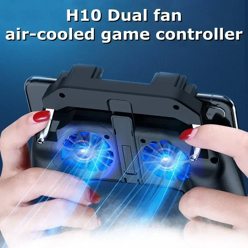 Mobile Phone Game Handle with Cooling Fan Joystick Controller for IOS & Android