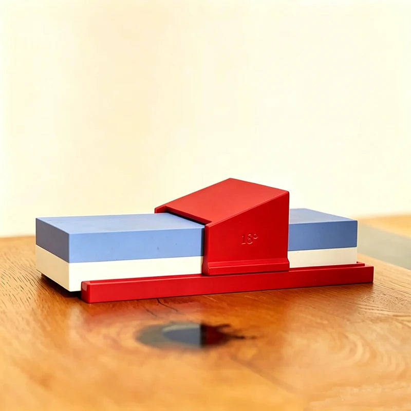 Fixed Angle Knife Sharpening Jig with Guide Holder - 18 Degree, No Whetstone