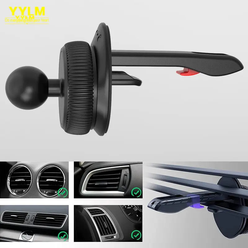 Universal Car Phone Holder with 17MM Ball Head for Air Vent Mount