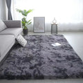 Children's Room Non-Slip Washable Tie-Dye Rug - Machine Washable Carpet Mat for Living Room & Bedroom