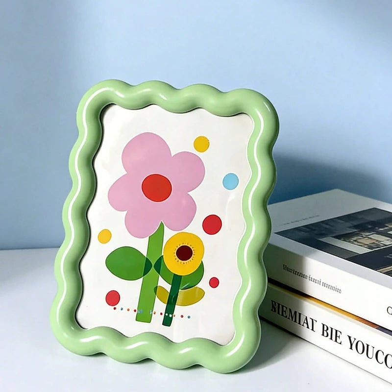 Cute Decorative Picture Frame for Wall or Desk Home Decor - Small Tabletop Art