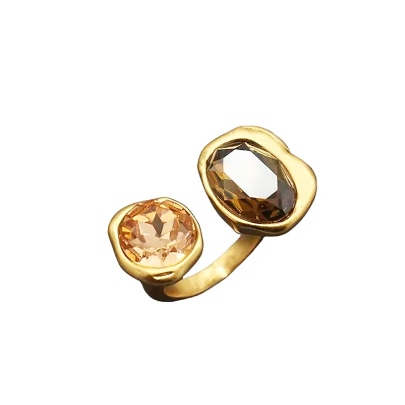 Retro Geometric Metal Open Rings for Women — Trendy Jewelry Accessory