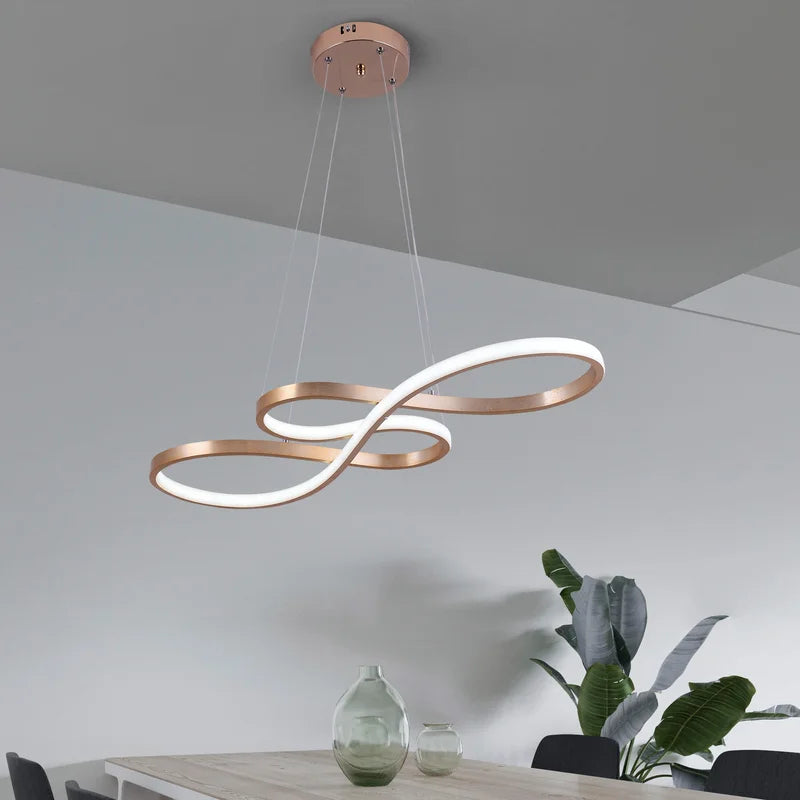 Modern Dimmable LED Pendant Light for Dining & Living Rooms