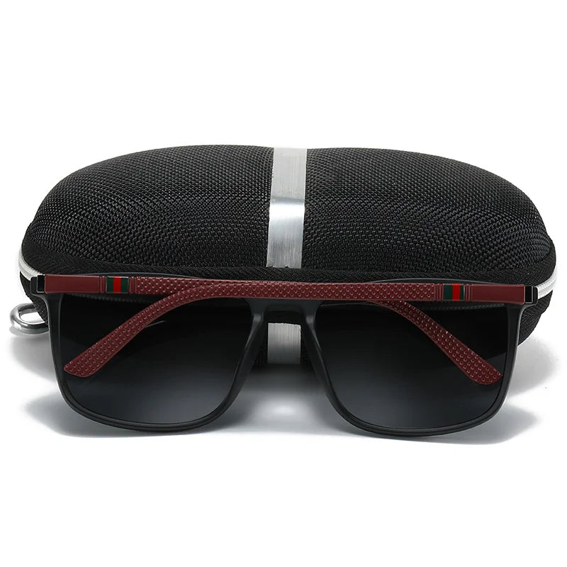 Polarized Sports Sunglasses for Men Lightweight Square UV400 Eyewear