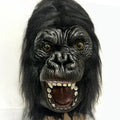 Black Realistic Gorilla Latex Mask for Halloween Cosplay Animal Headgear