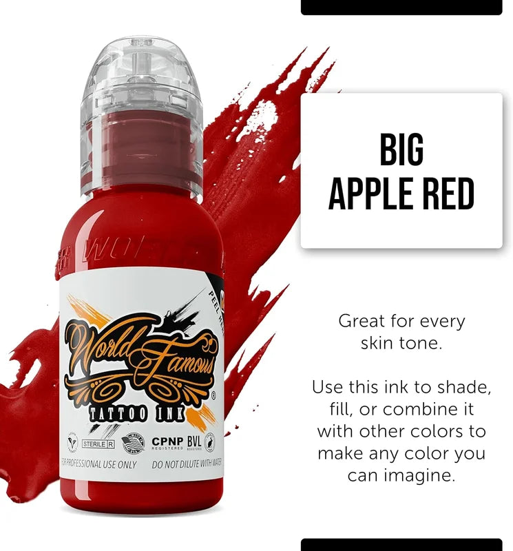 Professional 17-Color Tattoo Ink Set 15ML Body Art Pigment for Permanent Tattoos