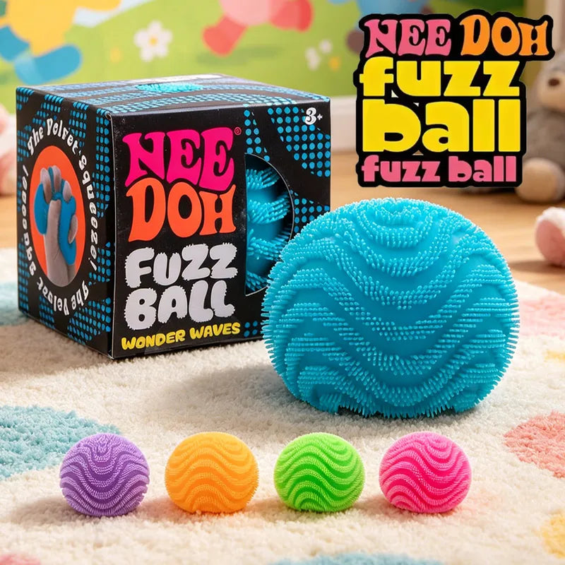 Stress Relief Fuzz Ball Blind Box Series - Soft Desktop Toy for Anxiety & Focus