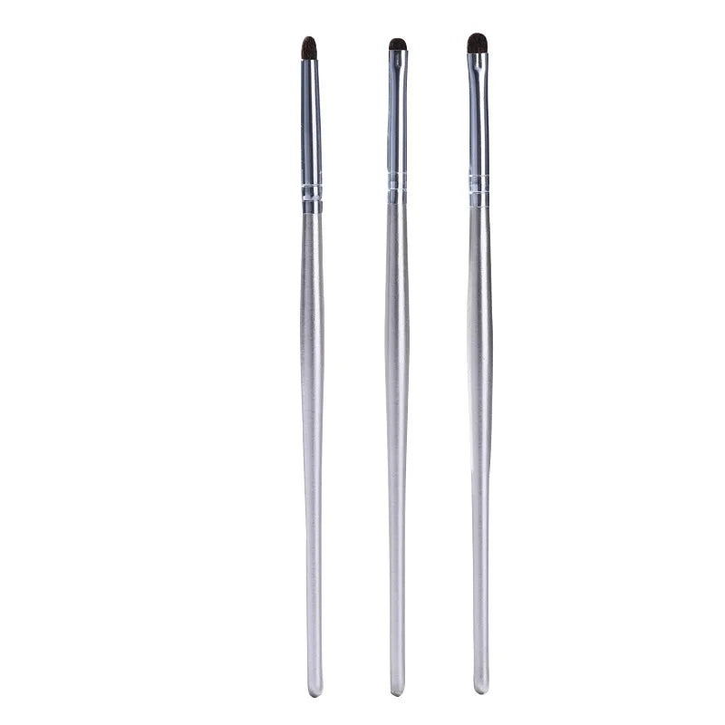 3PCS Small Eyeshadow Brush Set for Detailed Blending & Smudging - Makeup Tools
