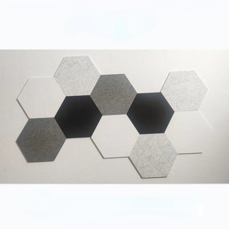 Creative Wallpaper Cloth 10PCS Set Wall Sticker Decorative Felt Cork Board for Living Room Bedroom School