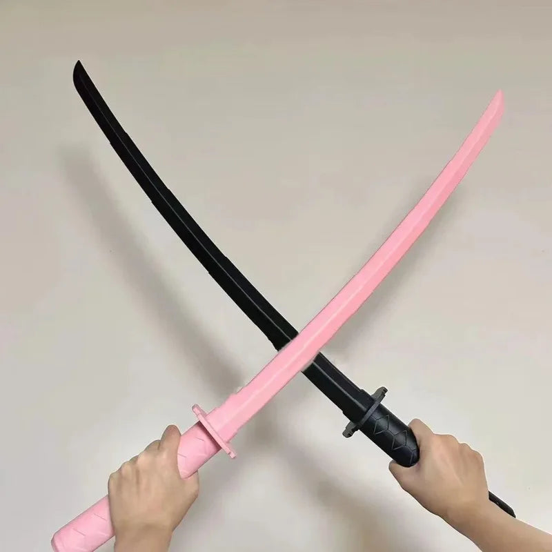 Retractable Samurai Sword Toy - 3D Printed Plastic Katana for Cosplay & Kids