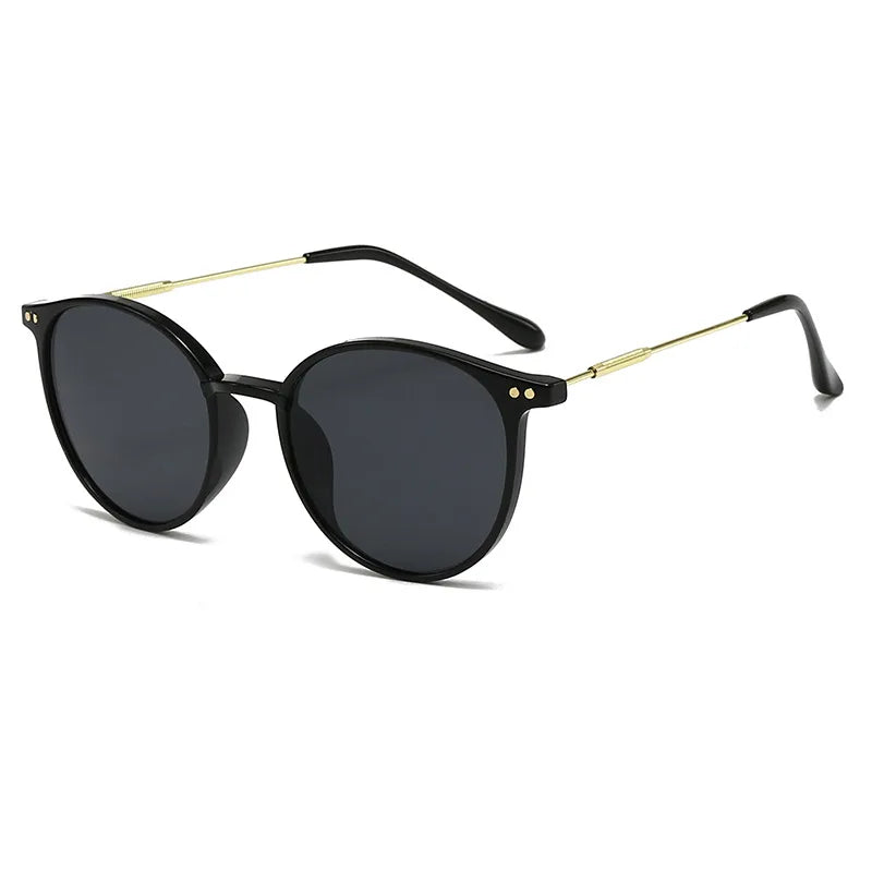 Round Vintage Sunglasses for Women and Men UV400 Outdoor Sun Glasses