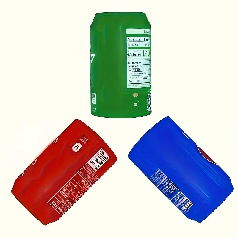 Silicone Beer Can Sleeve - Hidden Soda Can Appearance Fits 355/500ml for Camping & Parties