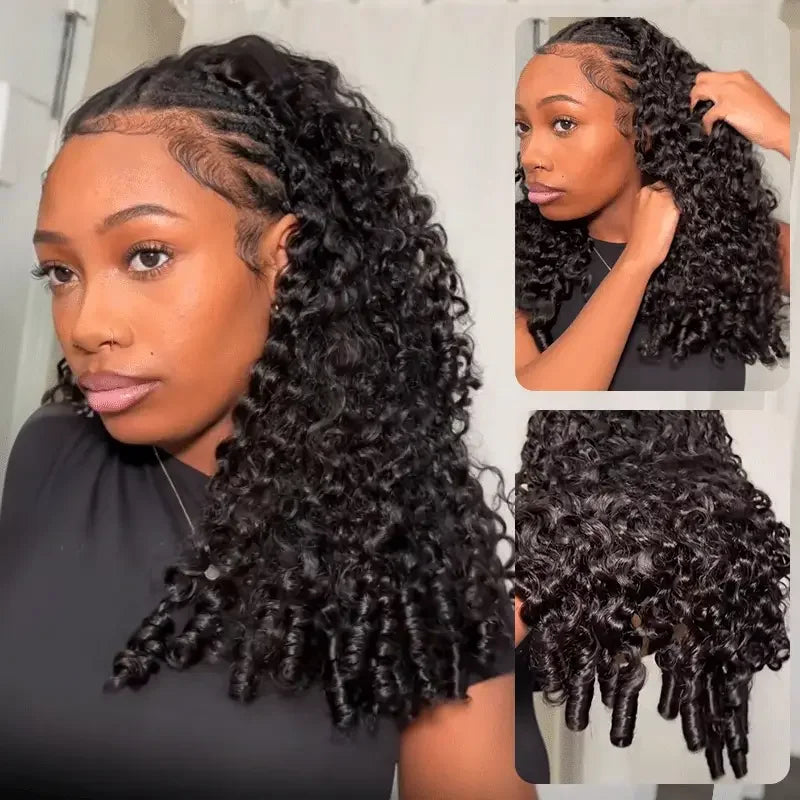 Burmese Curly Human Hair Wig 13x4 Lace Front Deep Wave Ready-to-Wear