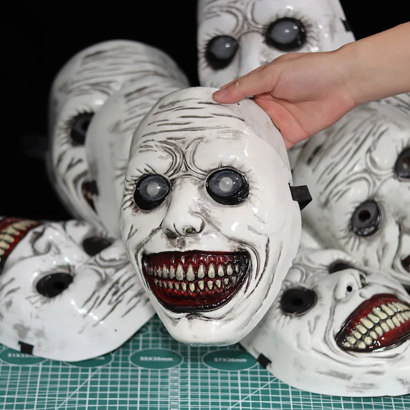 Plastic Demon Mask Halloween Costume Prop Creepy Skull Mask