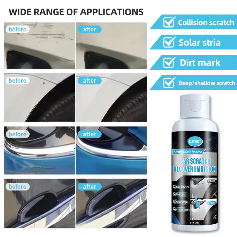 Car Scratch Remover & Paint Care Kit for Auto Body Polishing & Scratch Repair